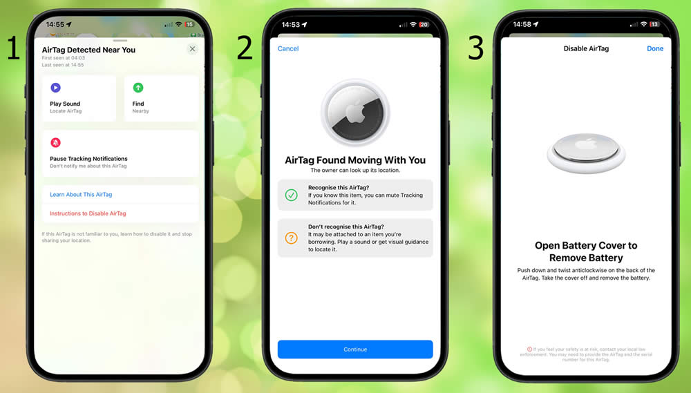 What happens when your iPhone finds an unknown AirTag